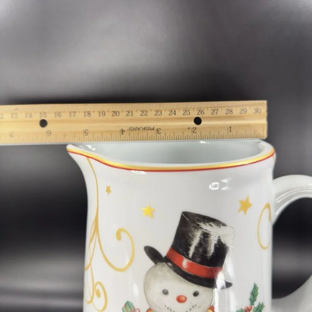 Williams Sonoma Twas The Night Before Christmas Ceramic Large Pitcher‎ Carafe